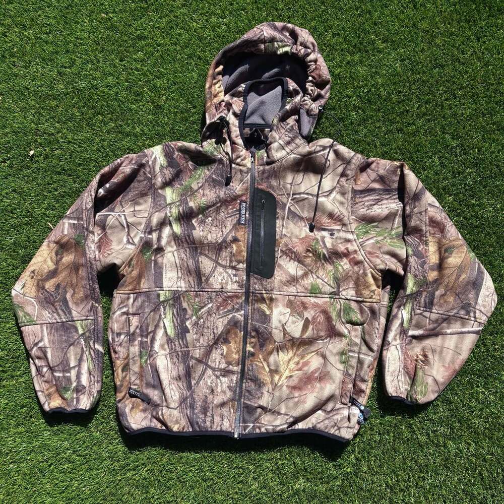 Rivers West Adirondack Hunting Jacket H2P Waterproof Windproof Camo Fleece L